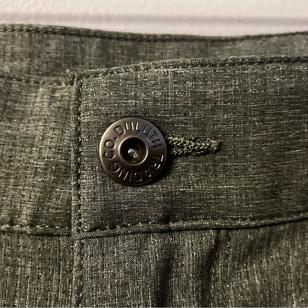 Duluth Trading Company Pants Men’s 42 X 32 Stretch Gray Green Flex  Work Outdoor - Picture 7 of 10